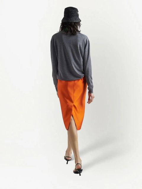 Prada V-neck cashmere jumper - Grey