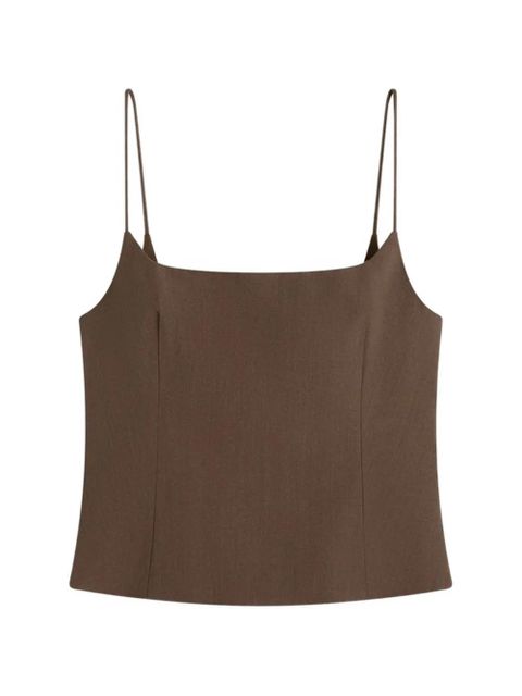 St. Agni silk cami top - Brown - zdjęcie produktu nr 1
