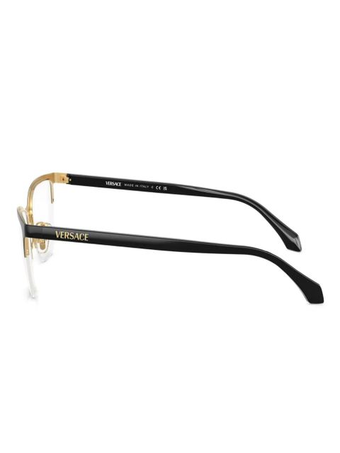 Versace Eyewear logo-print glasses - Black