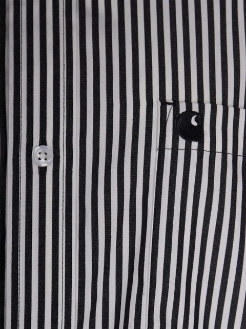 Carhartt WIP striped pocket shirt - White