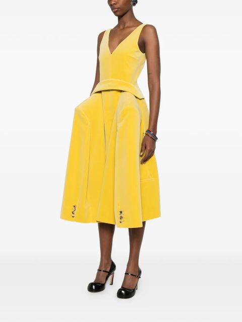 JW Anderson V-neck maxi dress - Yellow