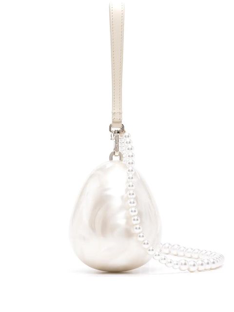 Simone Rocha micro Egg perspex shoulder bag - White - zdjęcie produktu nr 1