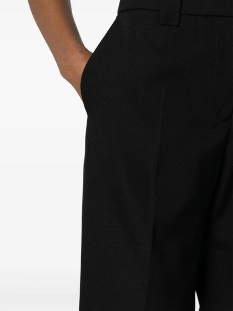 Rabanne virgin wool straight-leg trousers - Black