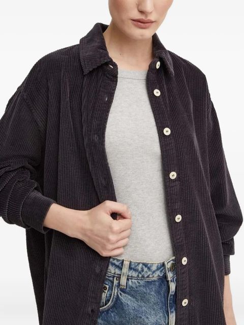 American Vintage corduroy button-down shirt - Blue