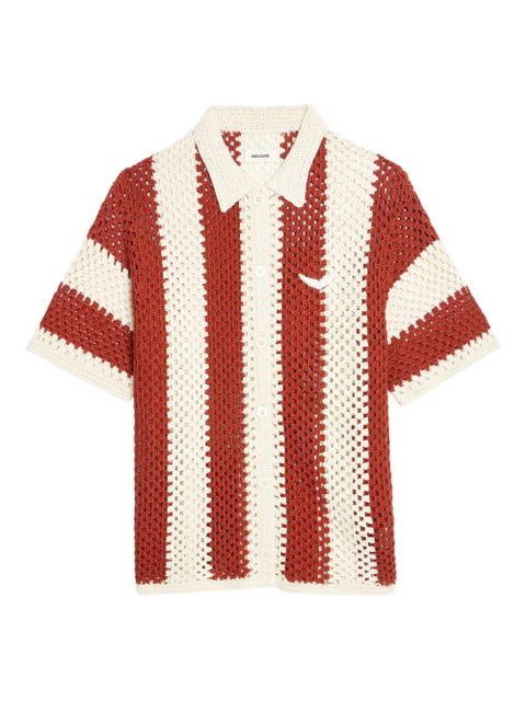 Zadig&Voltaire crochet-knit cardigan - Red - zdjęcie produktu nr 1