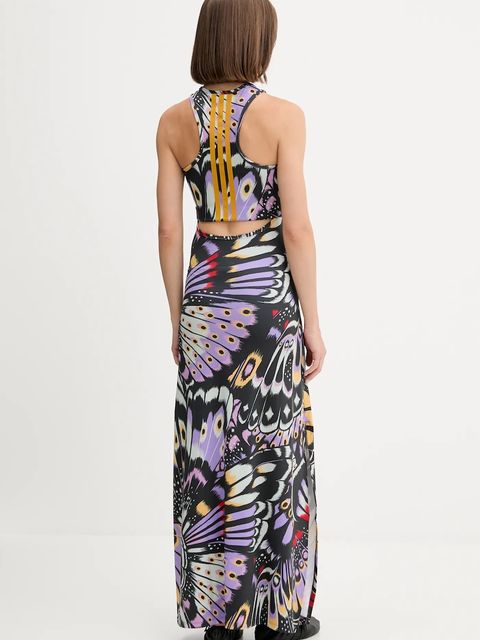 adidas sukienka x Farm Rio kolor czarny maxi dopasowana JL8609