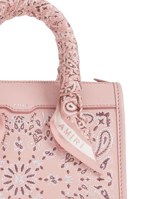 AMIRI paisley scarf tote bag - Pink