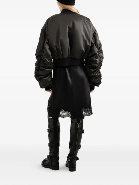 Dolce & Gabbana cropped bomber jacket - Grey