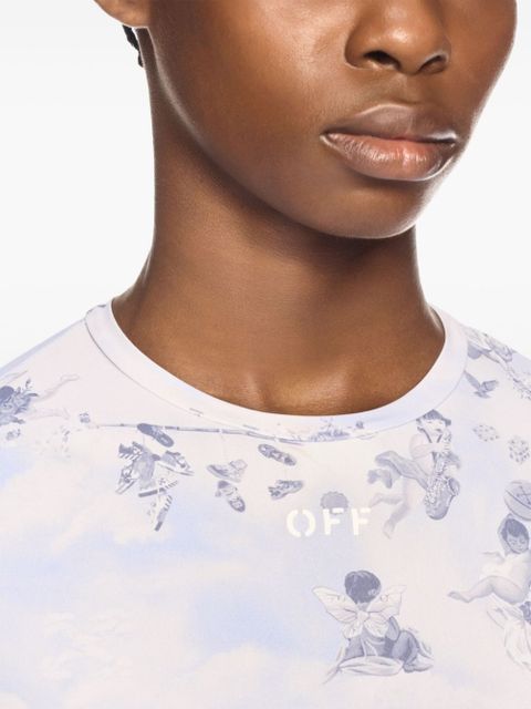 Off-White graphic-print T-shirt - Purple