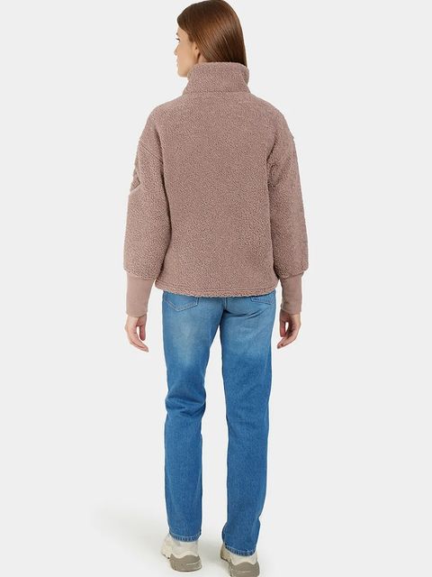 Didriksons bluza MELLA damska kolor brązowy gładka 505446