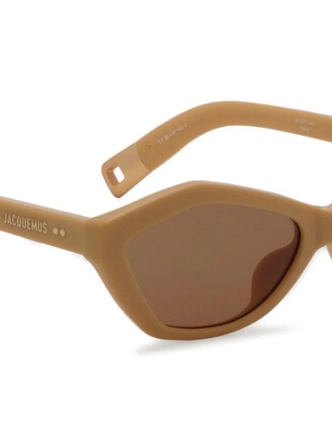 Jacquemus geometric-frame sunglasses - Neutrals