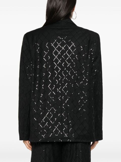 ROTATE BIRGER CHRISTENSEN sequinned blazer - Black - zdjęcie produktu nr 2