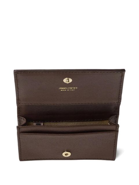 Jimmy Choo Nello crocodile-effect leather wallet - Brown