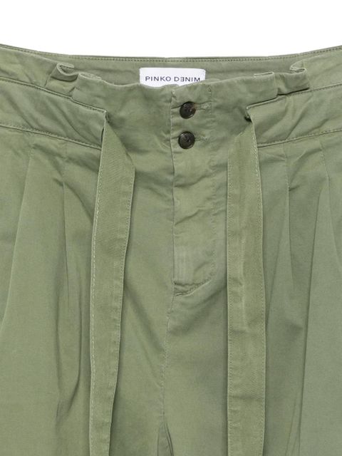 PINKO Coperto tie-waist cargo trousers - Green