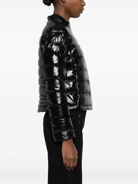 Moncler Papillon shiny padded jacket - Black