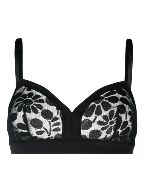 ERES Feminin wireless floral lace bra - Black - zdjęcie produktu nr 1