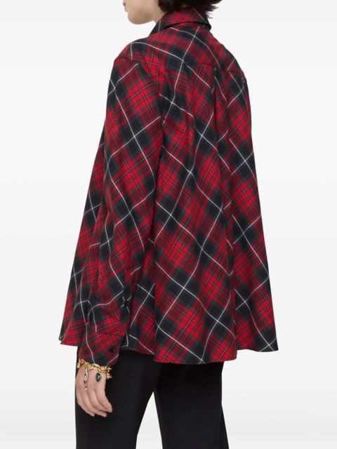 Burberry checked cotton shirt - Red