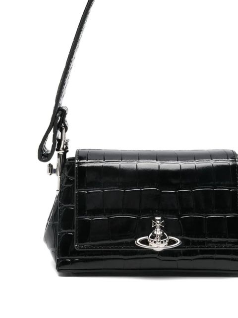 Vivienne Westwood small Hazel Orb-detail shoulder bag - Black