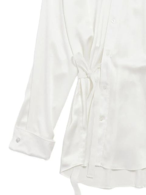 Balenciaga tie-waist shirt - White - zdjęcie produktu nr 2