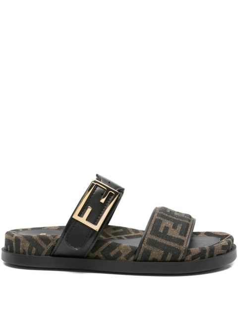 FENDI Feel FF-logo buckle sandals - Brown - zdjęcie produktu nr 1