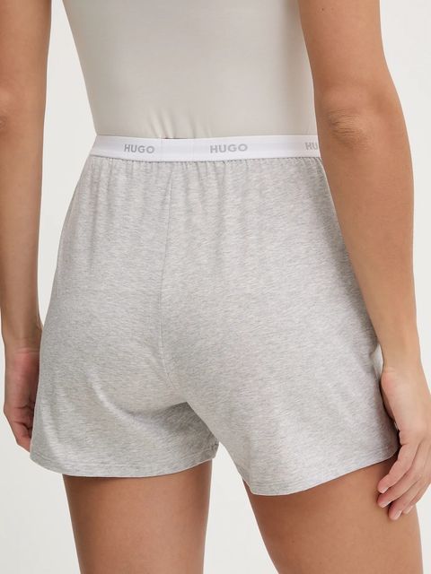 HUGO szorty piżamowe HUGO ID SHORTS damska kolor szary 50555600 - zdjęcie produktu nr 2