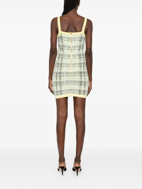 Balmain buttoned mini dress - Yellow