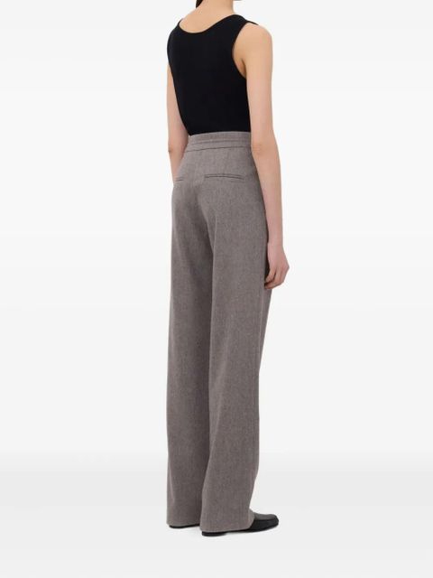 LouLou de Saison Harlem pleated drawstring trousers - Brown