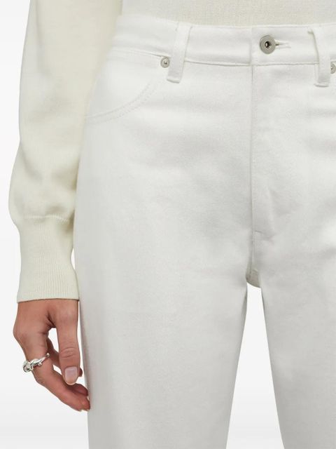 Jil Sander cropped straight-leg jeans - White