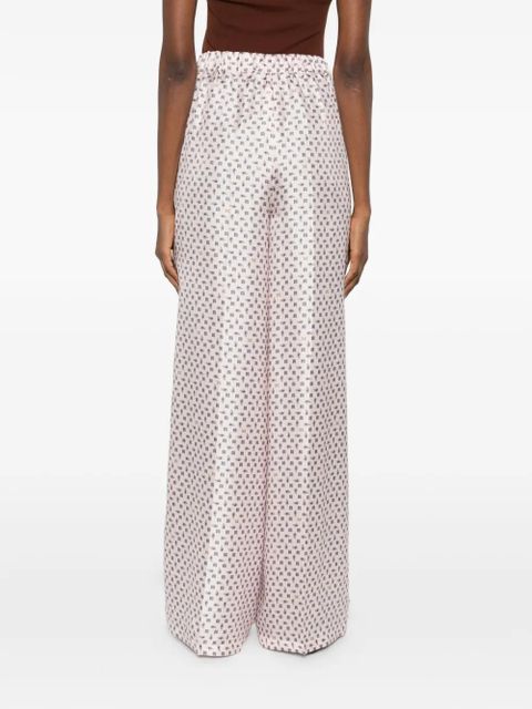 Max Mara x E. Marinella printed trousers - Pink