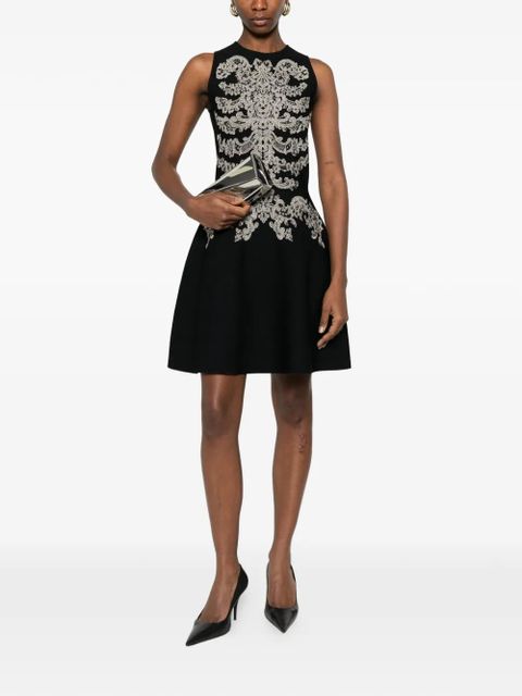 Alexander McQueen sleeveless mini dress - Black - zdjęcie produktu nr 2