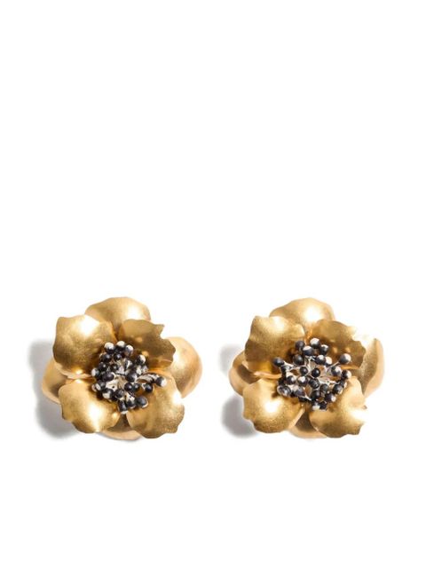 Valentino Garavani Fleur Lumineuse earrings - Gold