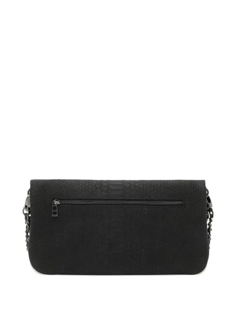 Zadig&Voltaire snakeskin chain shoulder bag - Black