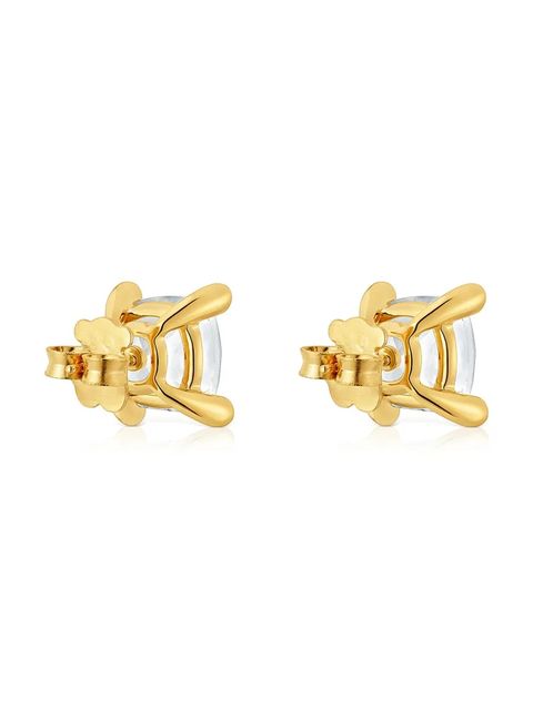 Tous kolczyki ze srebra pokrytego złotem Color White 1004223000