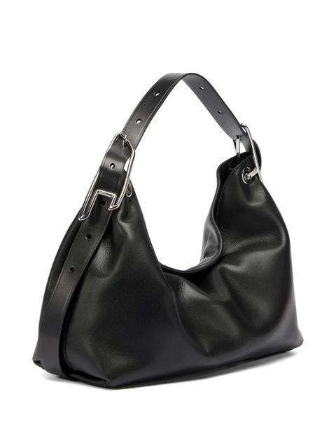 Diesel D-Line buckle-detail shoulder bag - Black