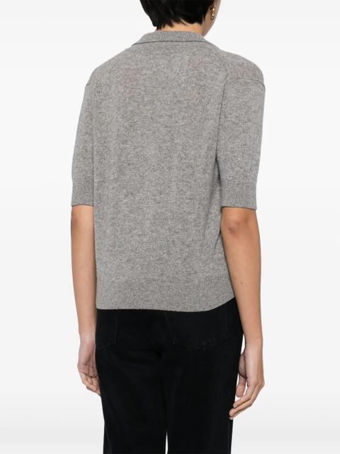 KHAITE Shrunken Jo cashmere top - Grey