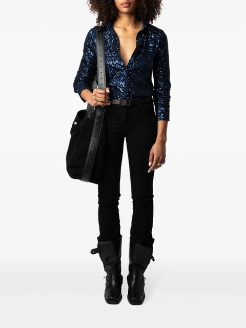 Zadig&Voltaire Tawny sequins shirt - Blue - zdjęcie produktu nr 2