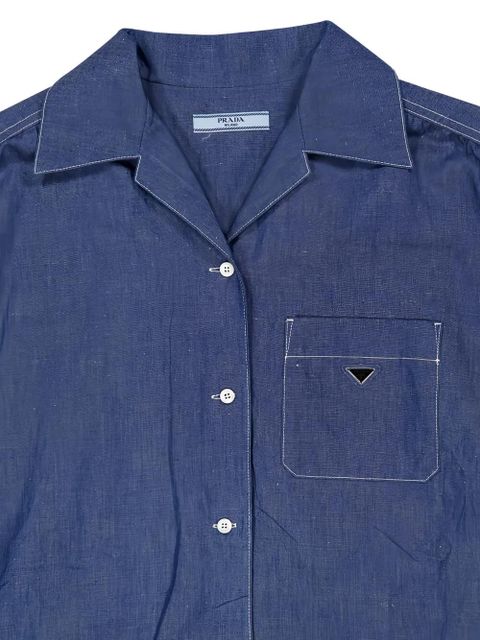 Prada pocket button jumpsuit - Blue