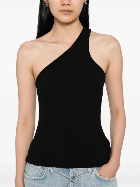 AGOLDE fine-ribbed top - Black