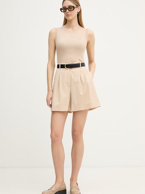 Lacoste top swetrowy damski lniany - zdjęcie produktu nr 1