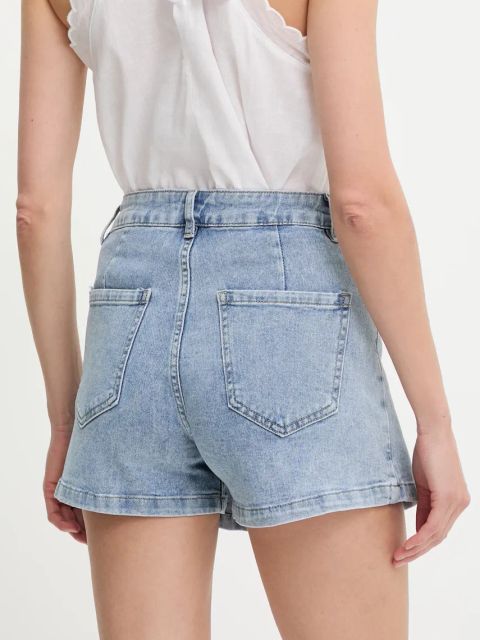 Answear.LAB spódnicospodnie jeansowe damskie kolor niebieski gładkie medium waist
