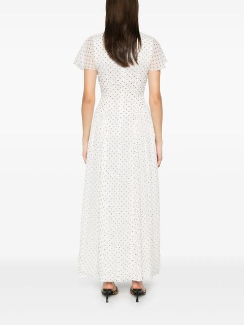 ROTATE BIRGER CHRISTENSEN V-neck maxi dress - White - zdjęcie produktu nr 2