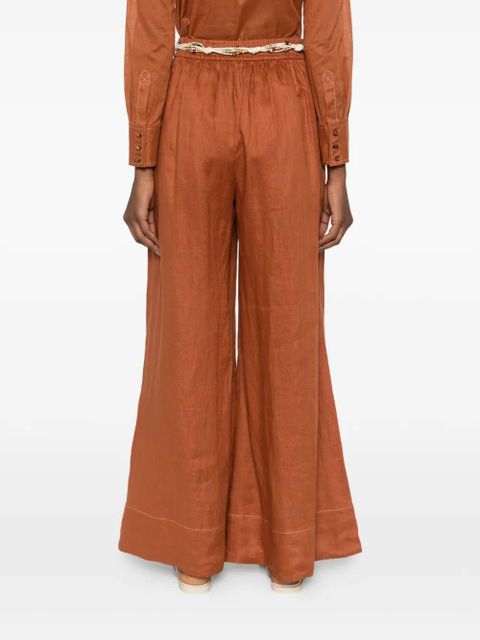 ZIMMERMANN tie-fastening trousers - Brown