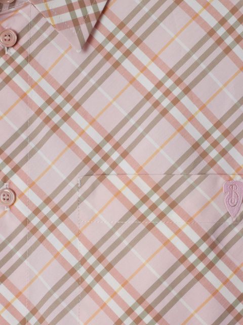 Burberry Vintage Check cropped shirt - Pink
