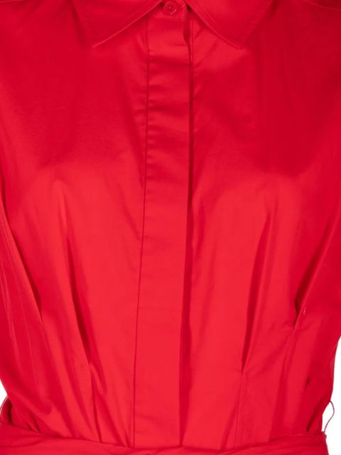 Simkhai Genny sleeveless belted maxi dress - Red