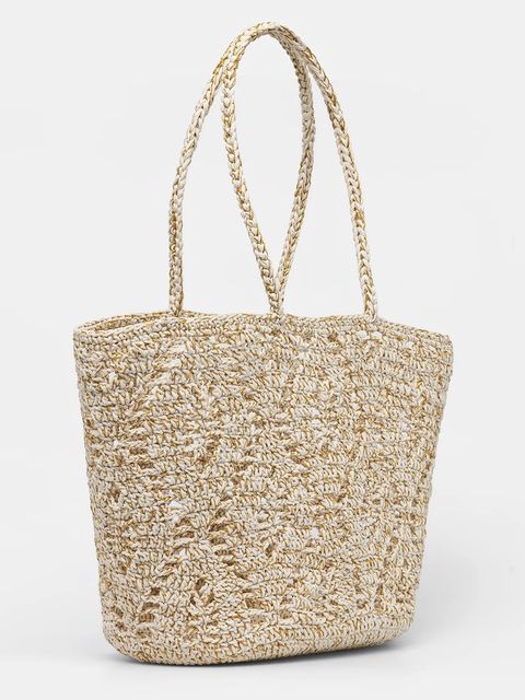 Answear.LAB kosz plażowy kolor beżowy