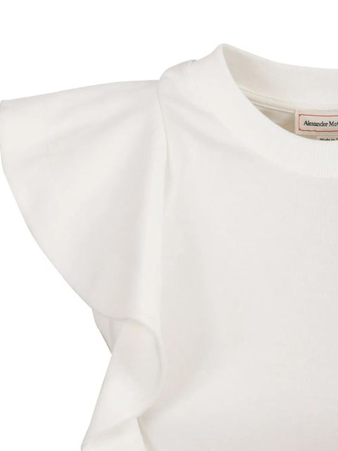 Alexander McQueen frill-embellished tank top - White