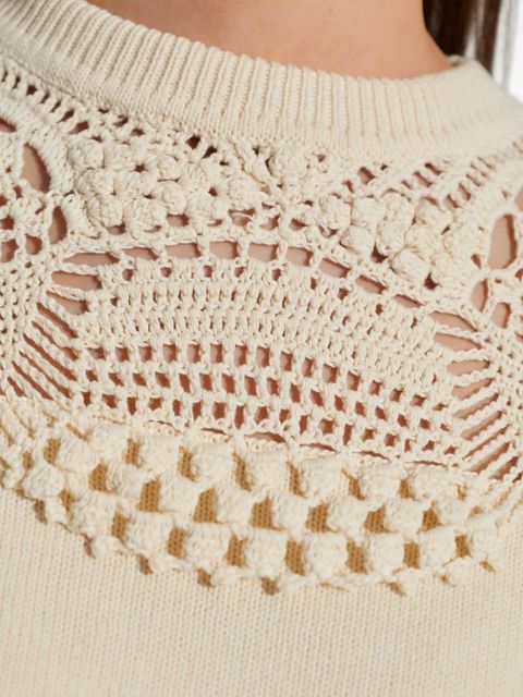 Ulla Johnson crochet sweater - Neutrals