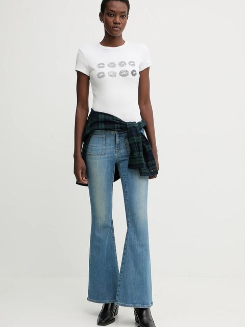 Miss Sixty t-shirt damski kolor biały 6S3SJ34800