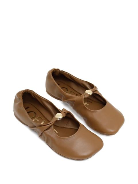 LOEWE Pebble soft ballet flats - Brown - zdjęcie produktu nr 2