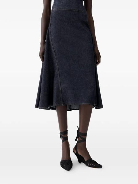 Jacquemus Lavoir de-Nîmes midi skirt - Blue